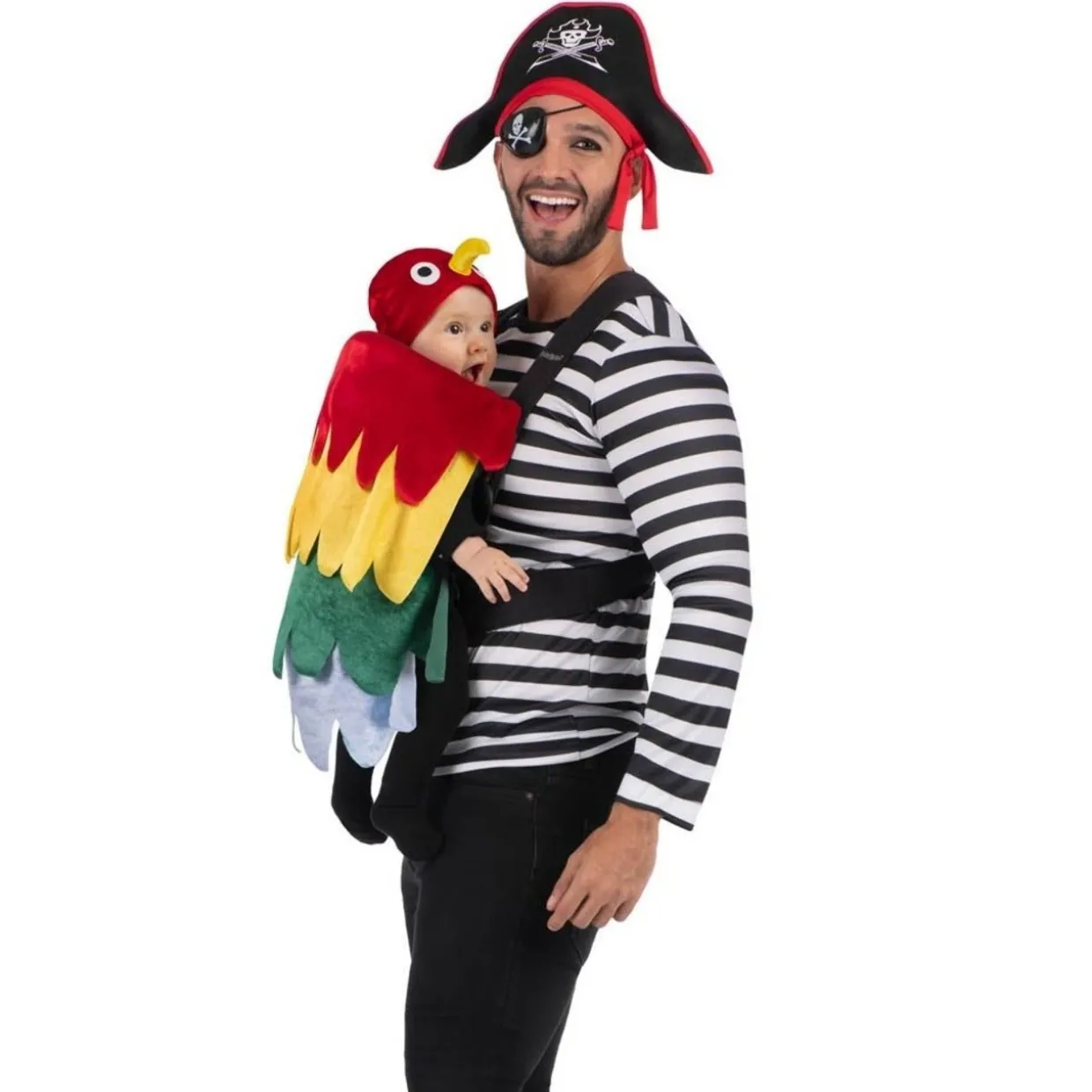 Disfraz de Pirata con Loro para adulto