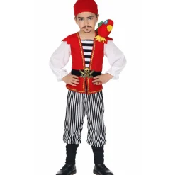 Disfraz de Pirata con Loro para niño