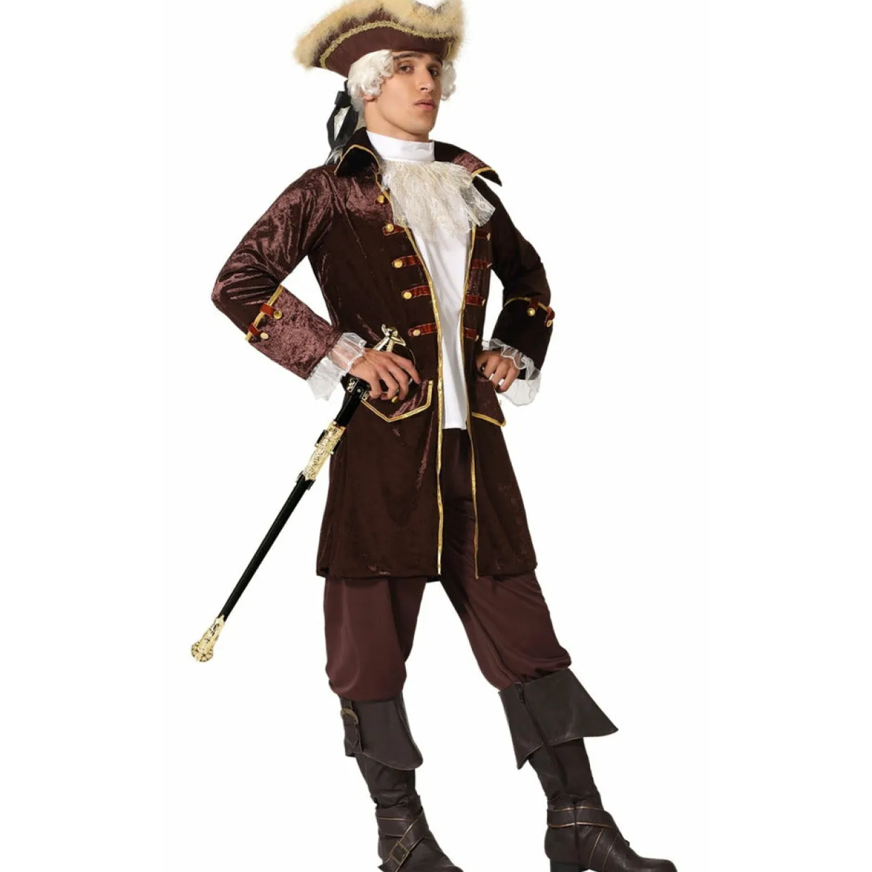 Disfraz de Pirata Marrón para hombre