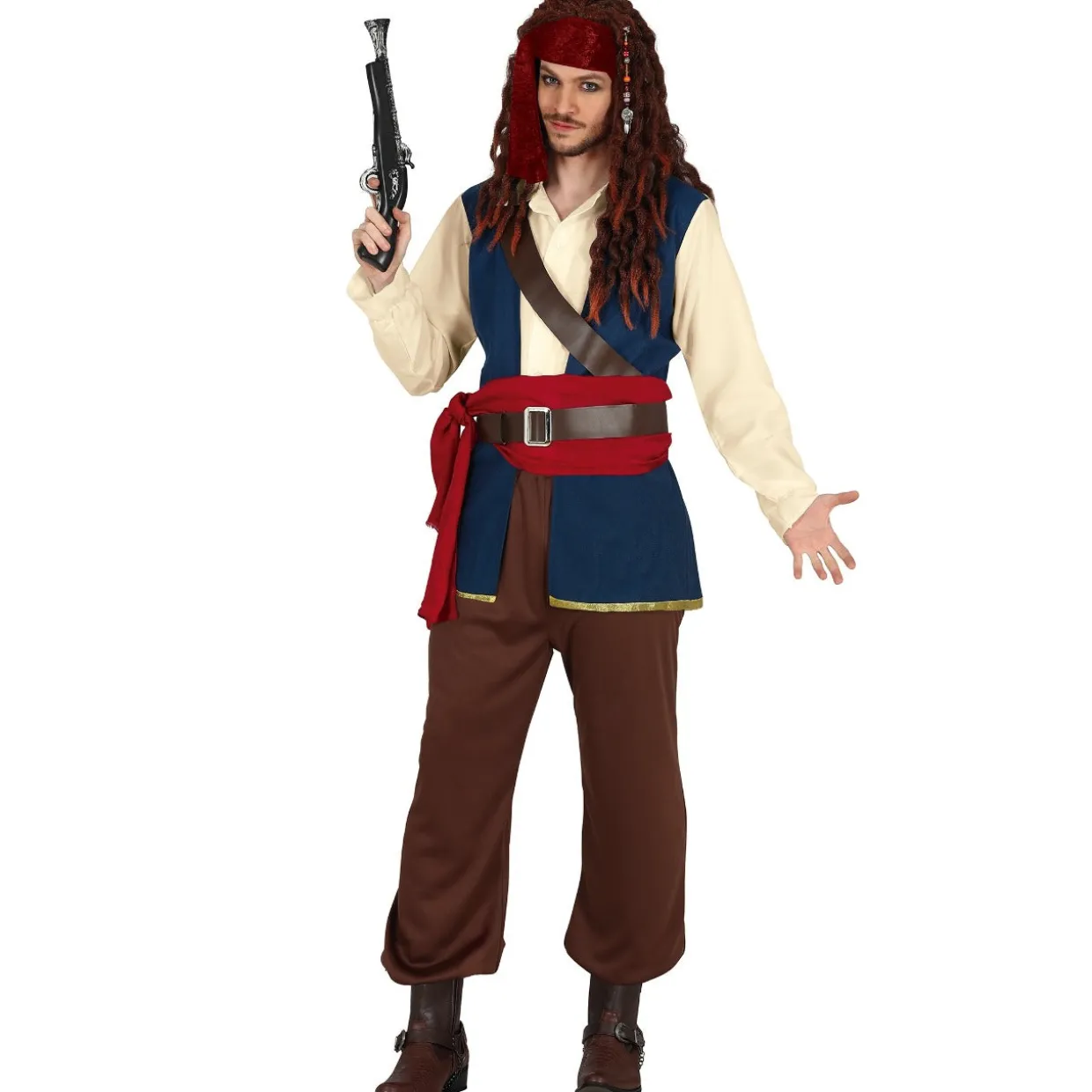 Disfraz de Pirata Sparrow para hombre