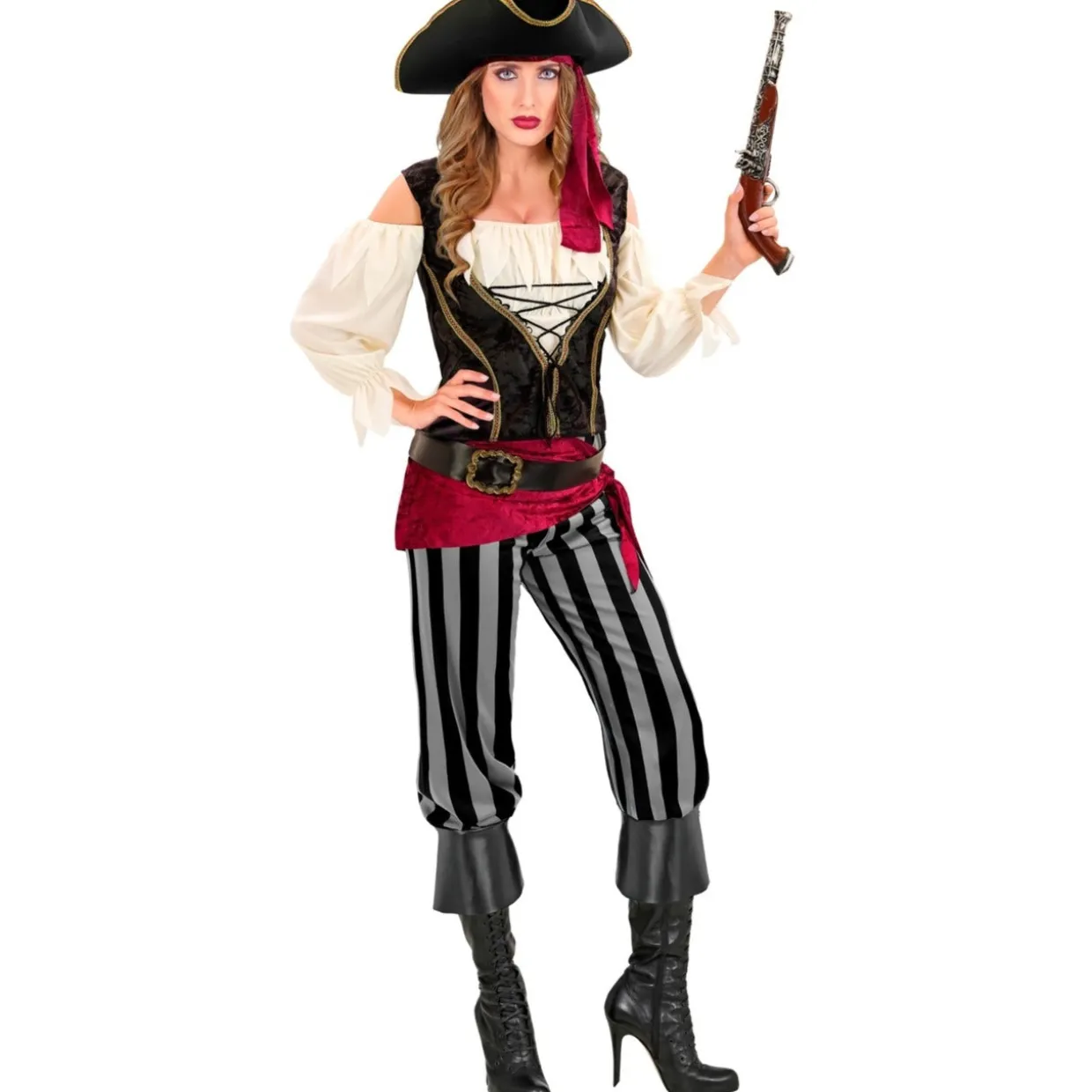 Disfraz de Piratesa Fajín para mujer