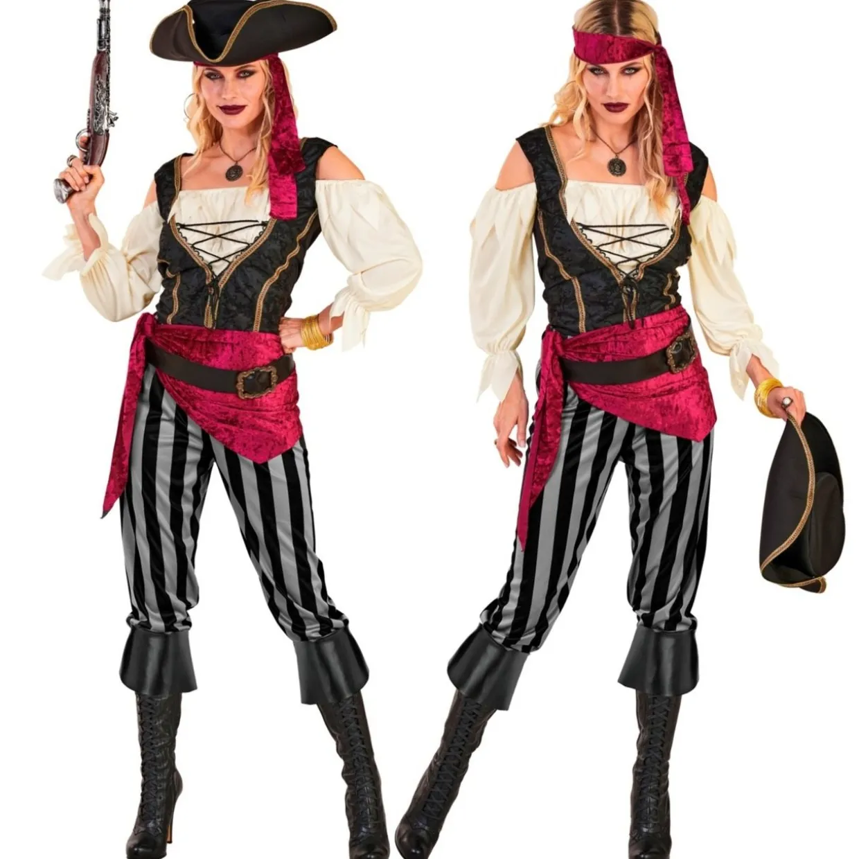 Disfraz de Piratesa Fajín para mujer