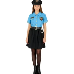 Disfraz de Policía Oficial Azul para mujer