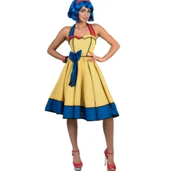 Disfraz de Pop Art Amarillo para mujer