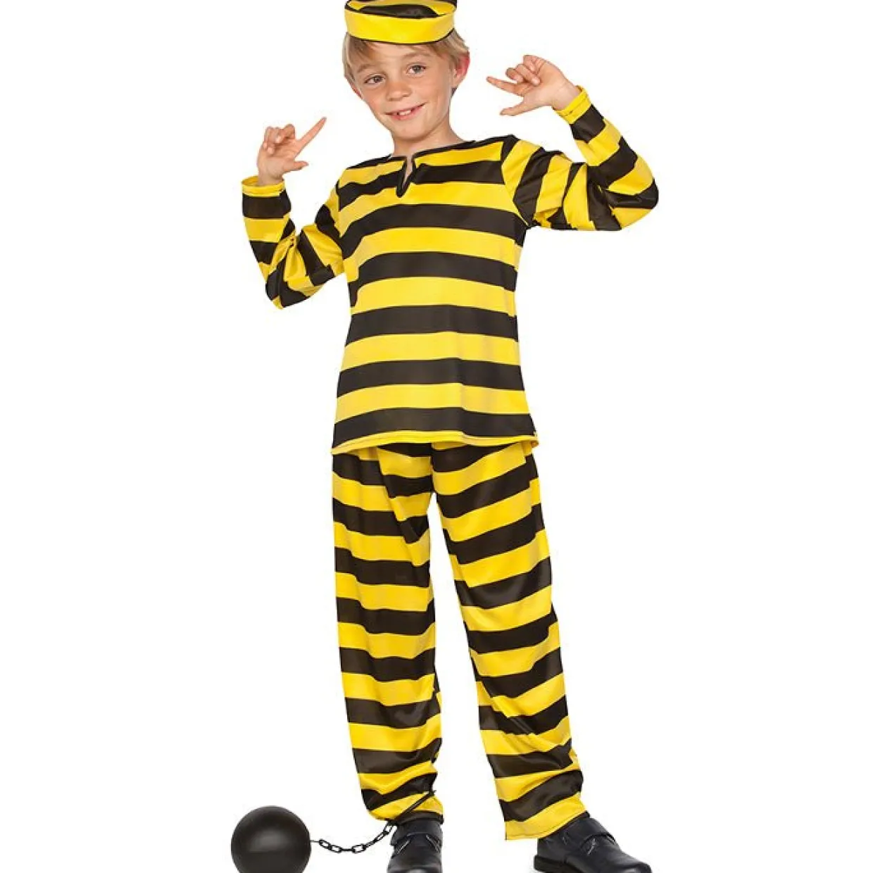 Disfraz de Preso Amarillo infantil