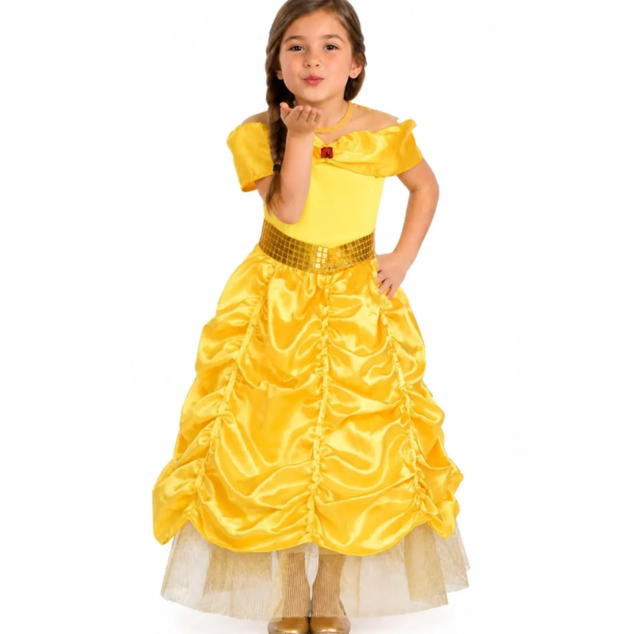 Disfraz de Princesa Dorada para niña