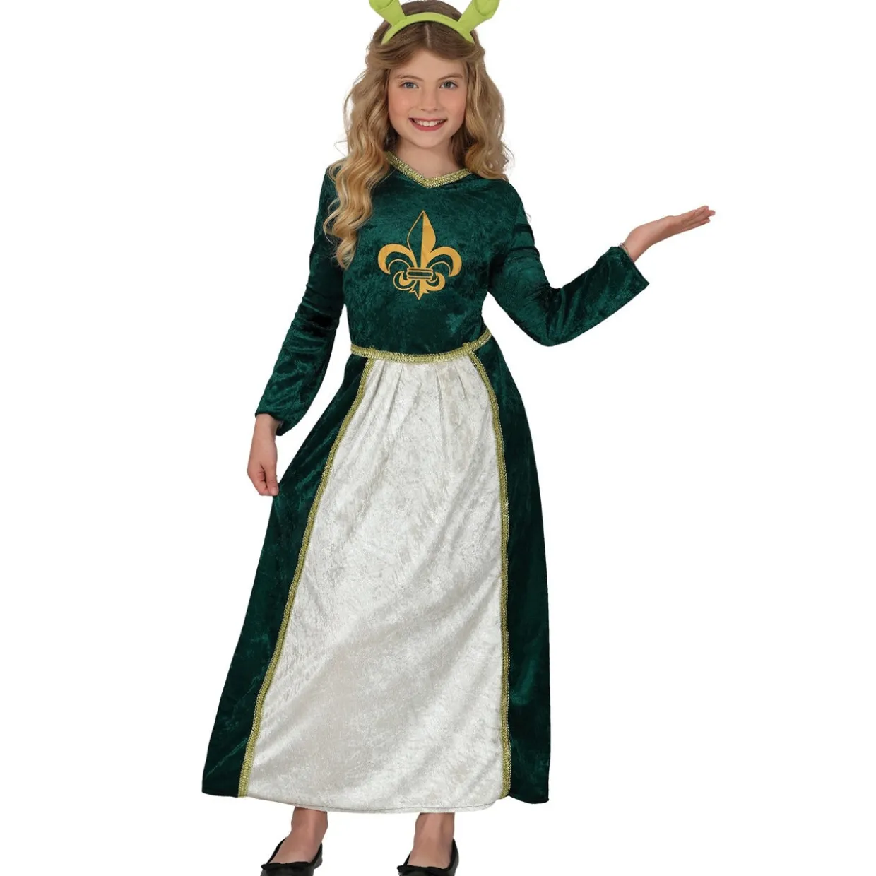 Disfraz de Princesa Medieval Fiona para niña