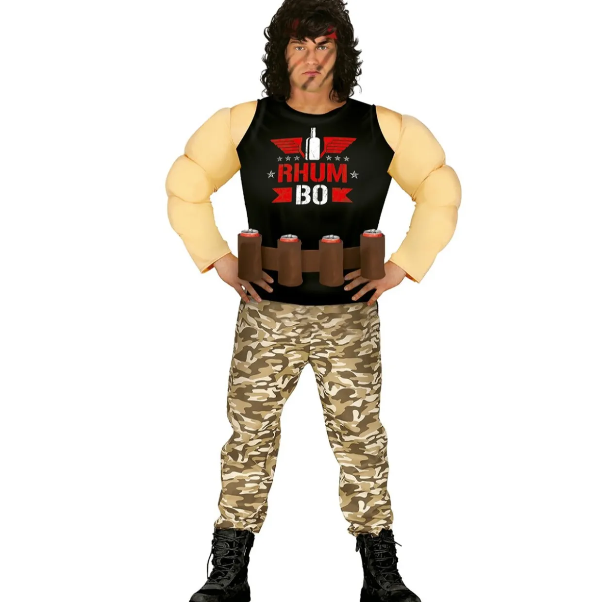 Disfraz de Rambo Beer para hombre