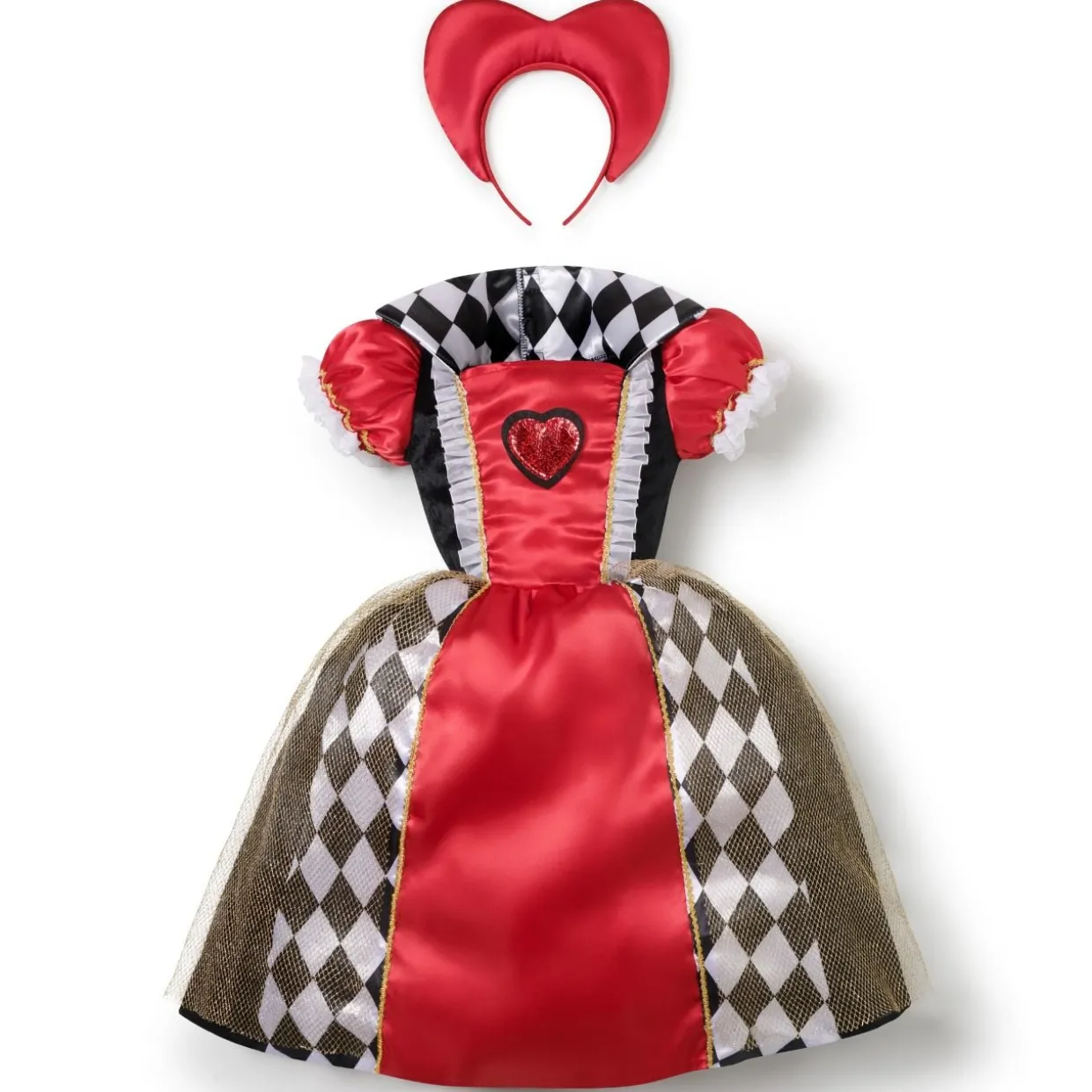 Disfraz de Reina de Corazones Rojo para Bebé