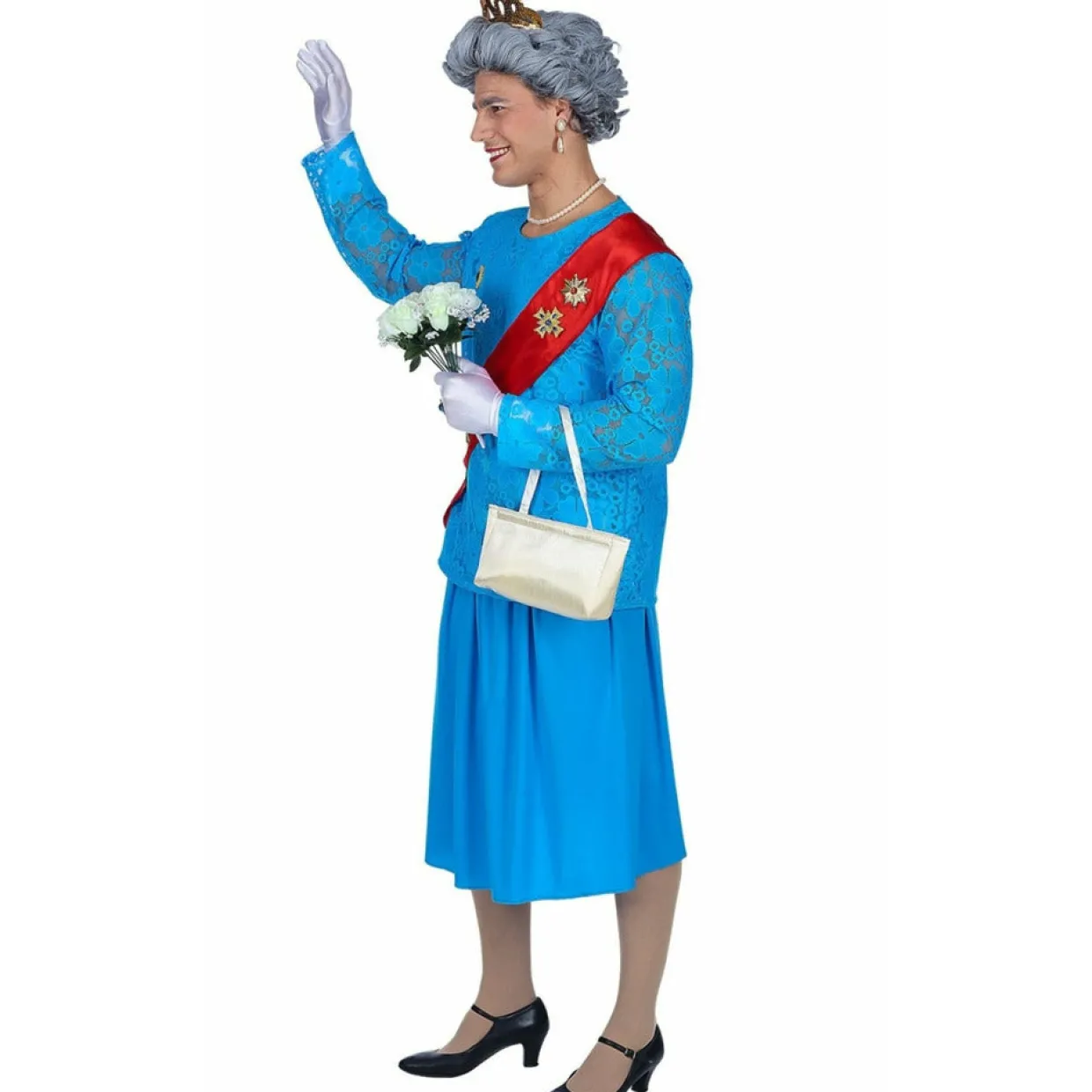 Disfraz de Reina Isabel II para hombre