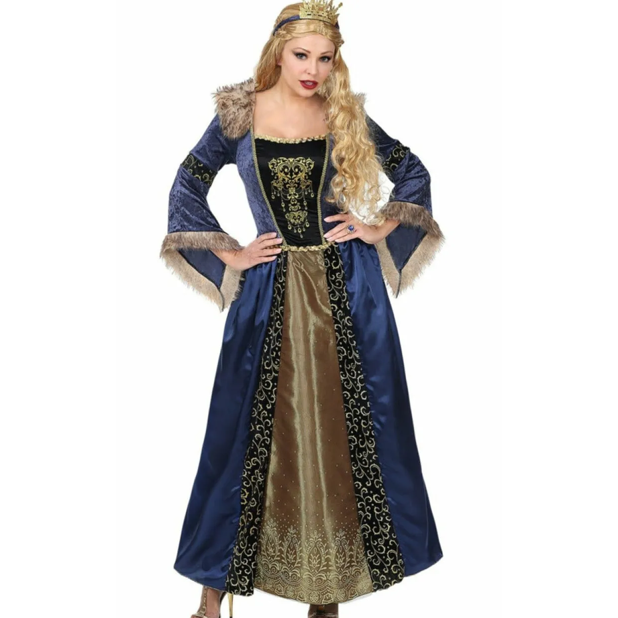 Disfraz de Reina Medieval Pelo para mujer