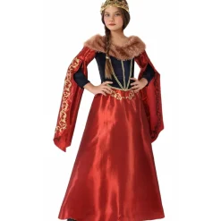 Disfraz de Reina Medieval Pilar para niña