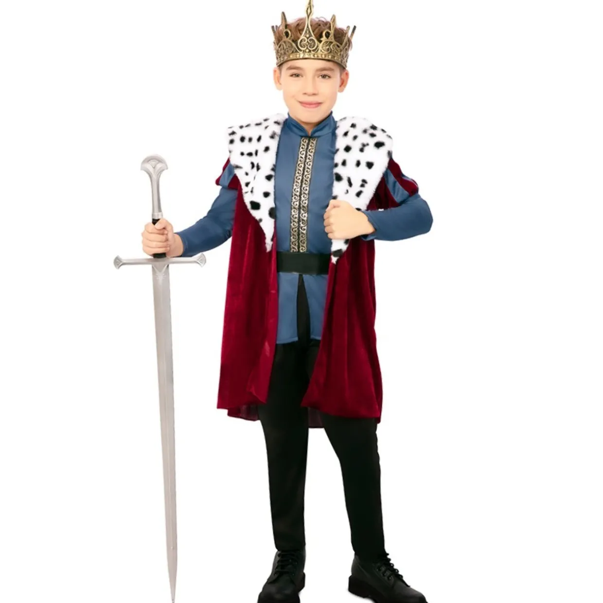 Disfraz de Rey Medieval Deluxe para niño