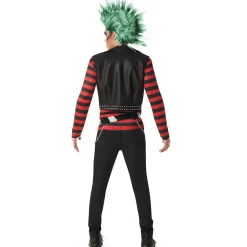 Disfraz de Rockero Punky Rayas para hombre