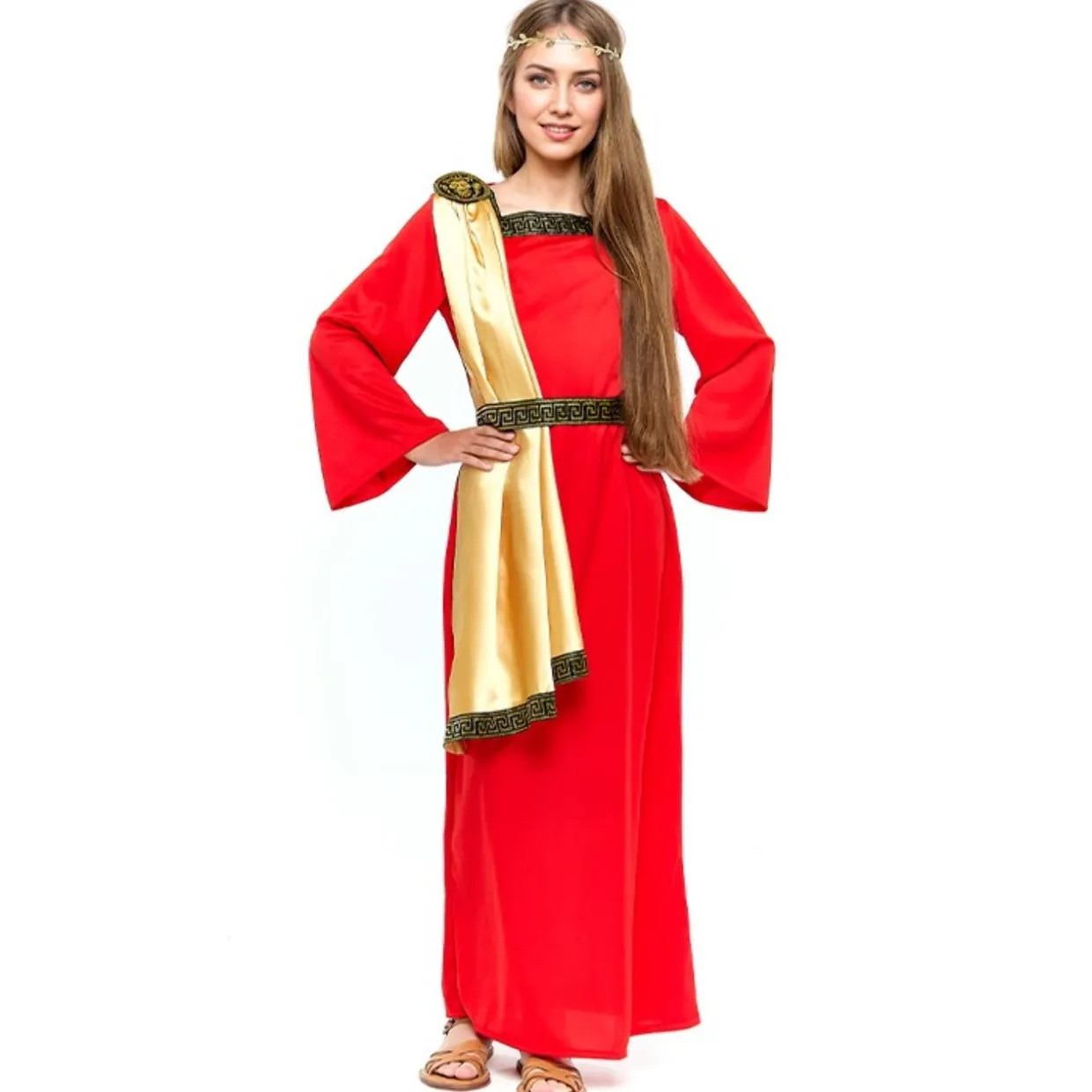 Disfraz de Romana Rojo Elegante para mujer