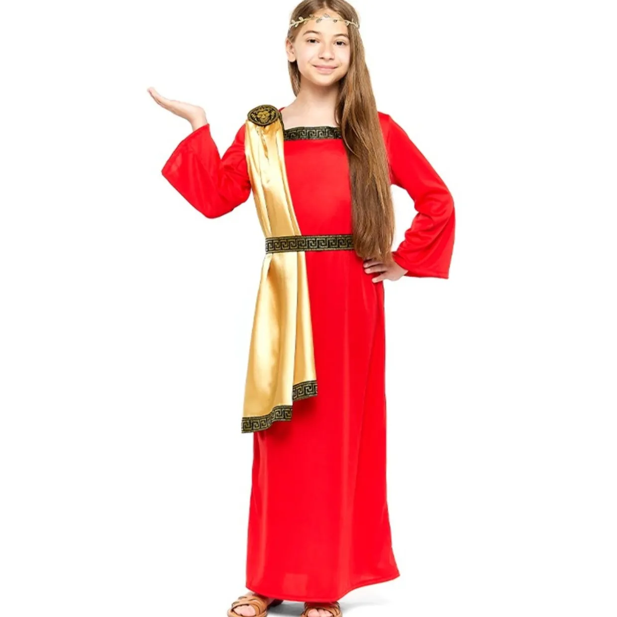 Disfraz de Romano Rojo Elegante infantil