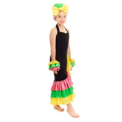 Disfraz de Rumbera Colorida para niña