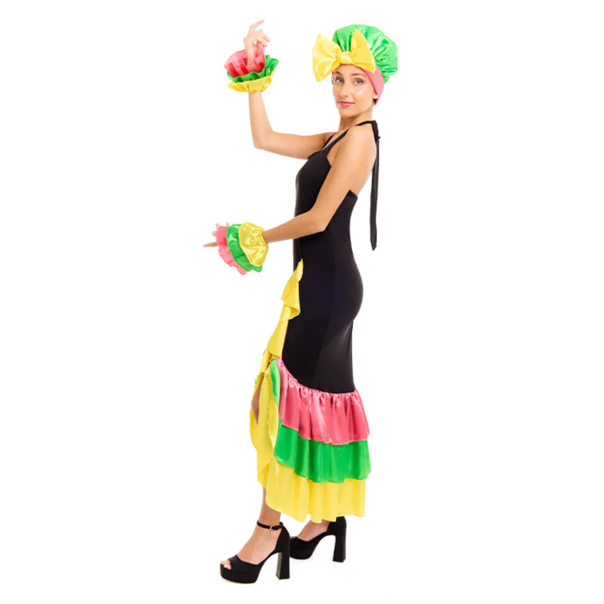 Disfraz de Rumbera Colorida para mujer