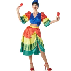 Disfraz de Rumbera Multicolor para mujer
