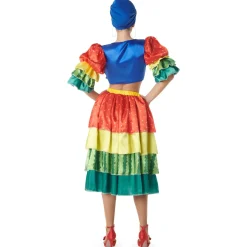 Disfraz de Rumbera Multicolor para mujer