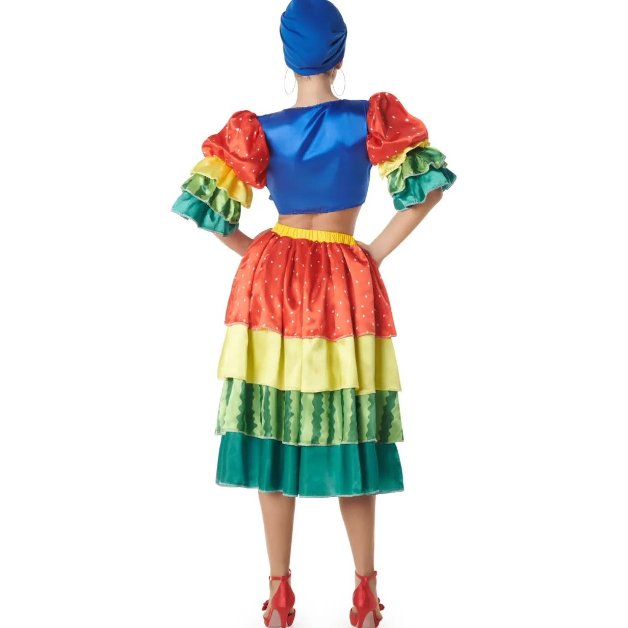 Disfraz de Rumbera Multicolor para mujer