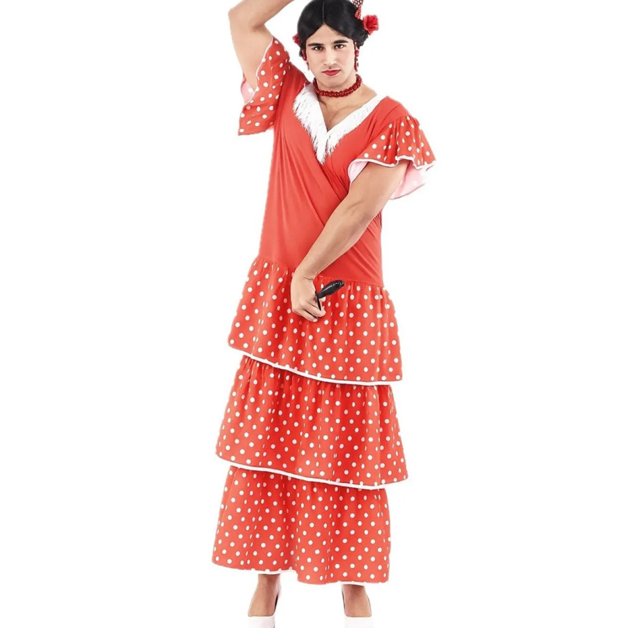 Disfraz de Sevillana Topos para hombre