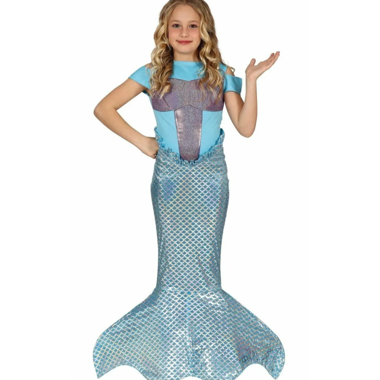 Disfraz de Sirena Celeste para niña
