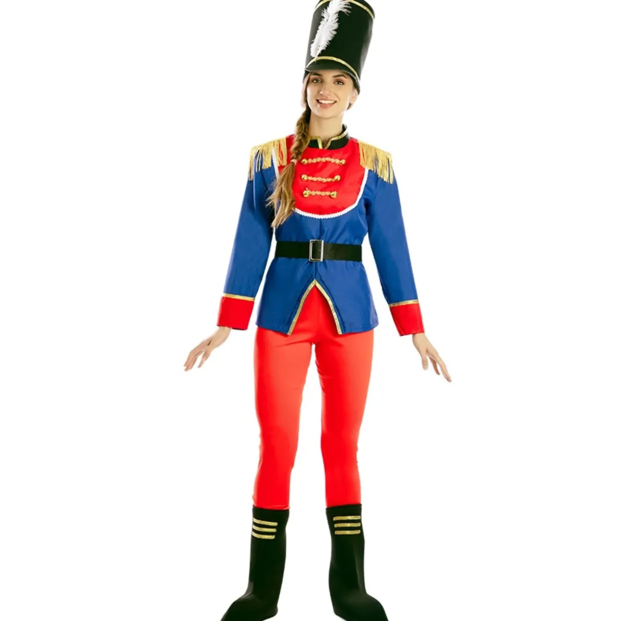 Disfraz de Soldadito Cascanueces Flecos para mujer