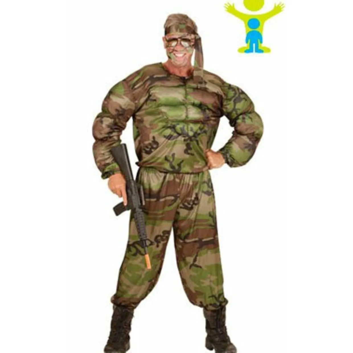 Disfraz de Soldado Musculoso para hombre