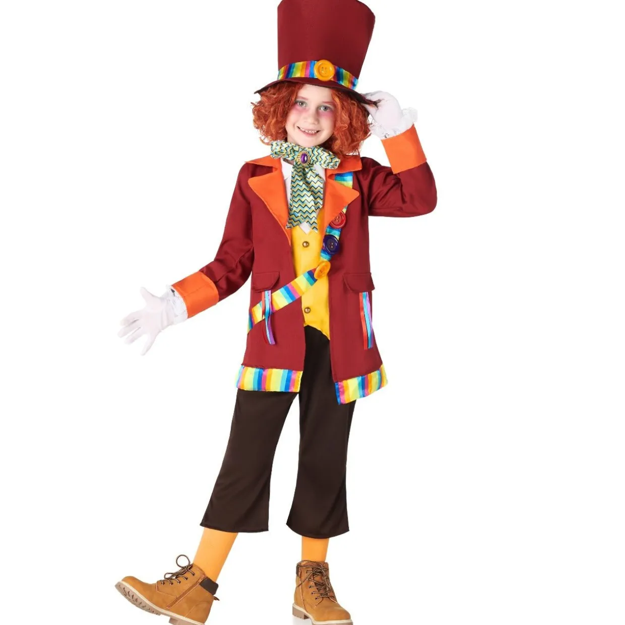 Disfraz de Sombrerero Loco Colores para niño