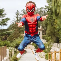 Disfraz de Spiderman™ Black Line Musculoso infantil
