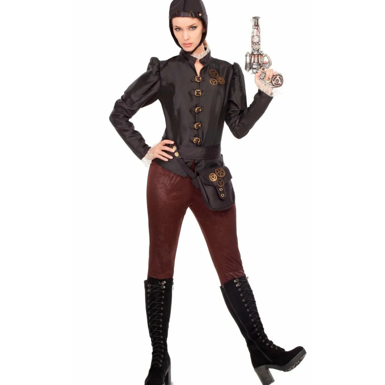 Disfraz de Steampunk Aviadora para mujer