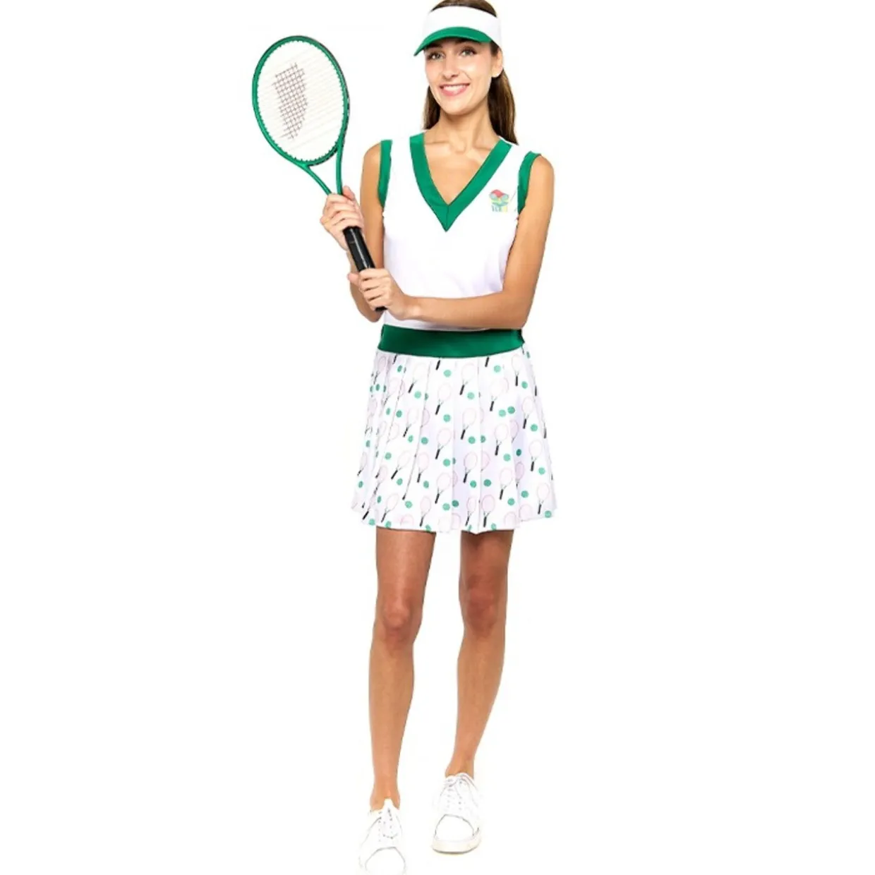 Disfraz de Tenista Retro para mujer