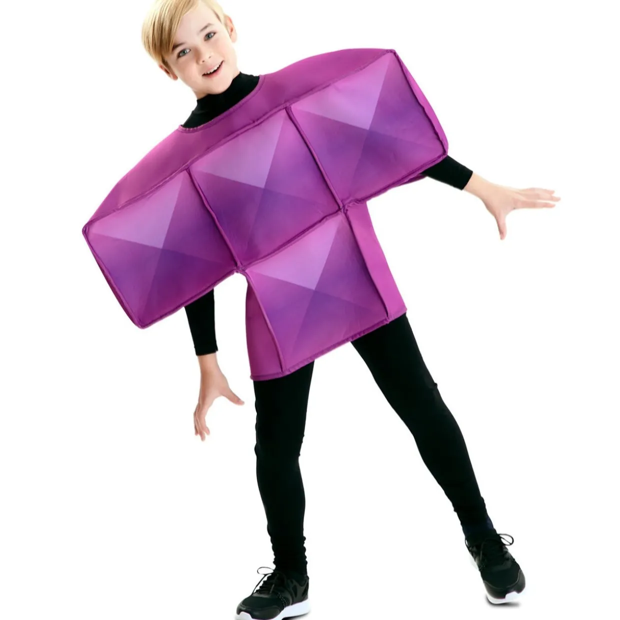 Disfraz de Tetris Morado Infantil