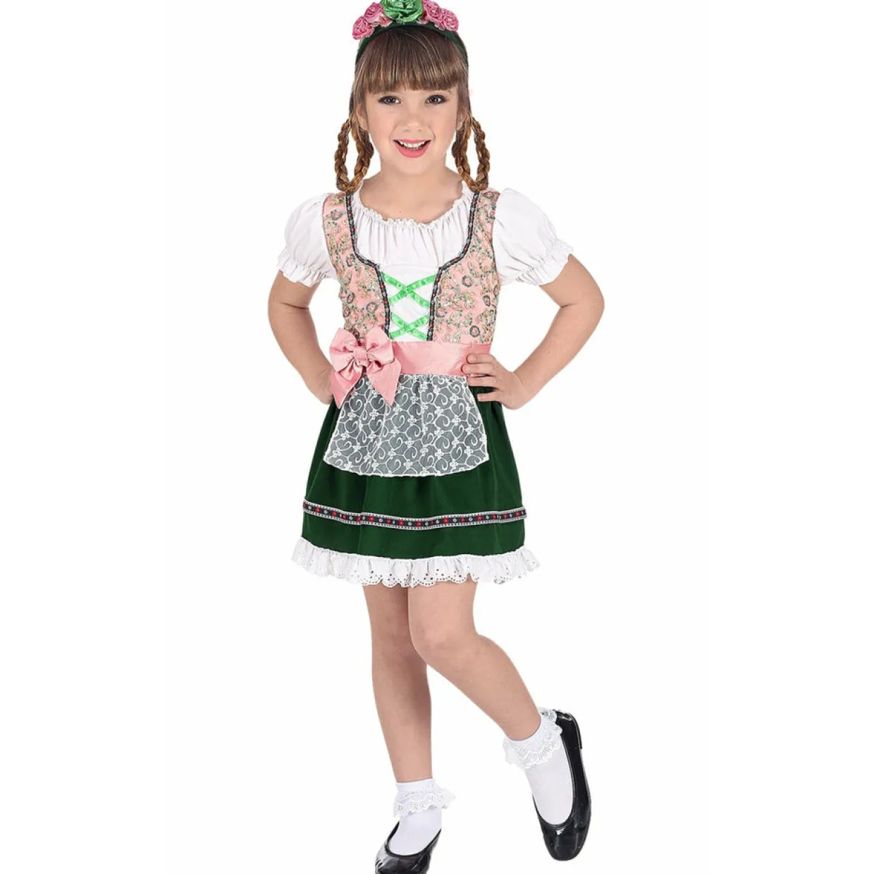 Disfraz de Tirolesa Karen para niña