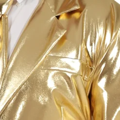 Disfraz de Traje Dorado Metalizado para hombre