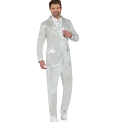 Disfraz de Traje Plateado Metalizado para hombre