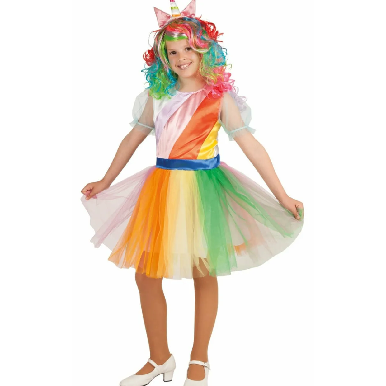 Disfraz de Unicornio Multicolor para niña
