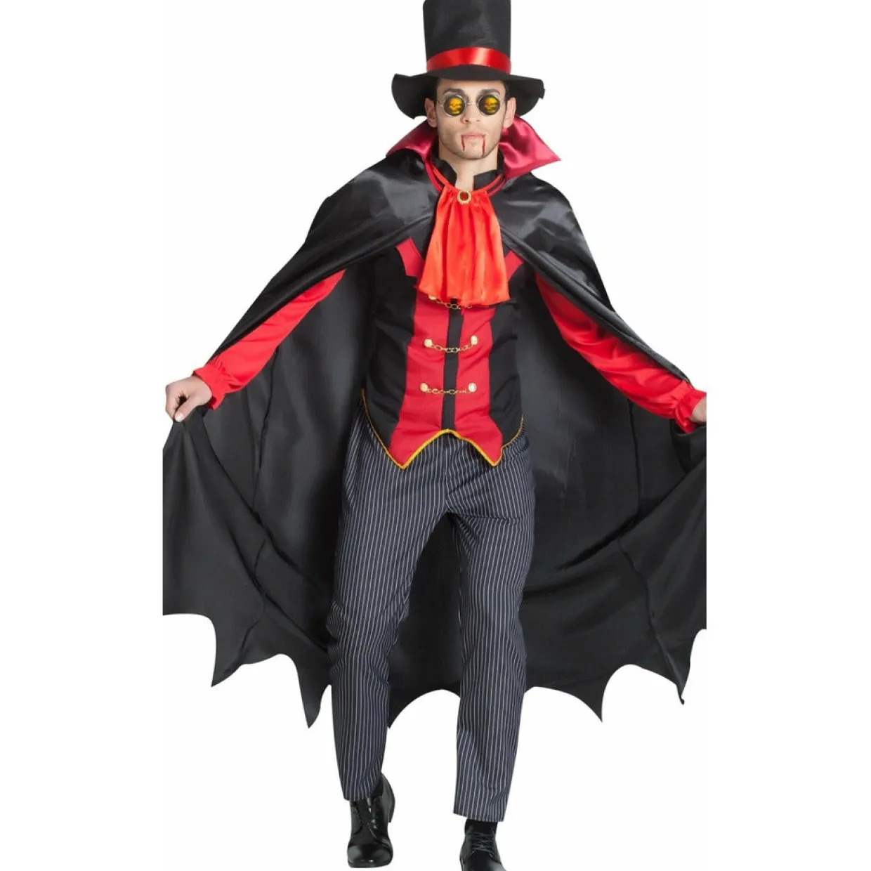Disfraz de Vampiro Victoriano con Capa para hombre