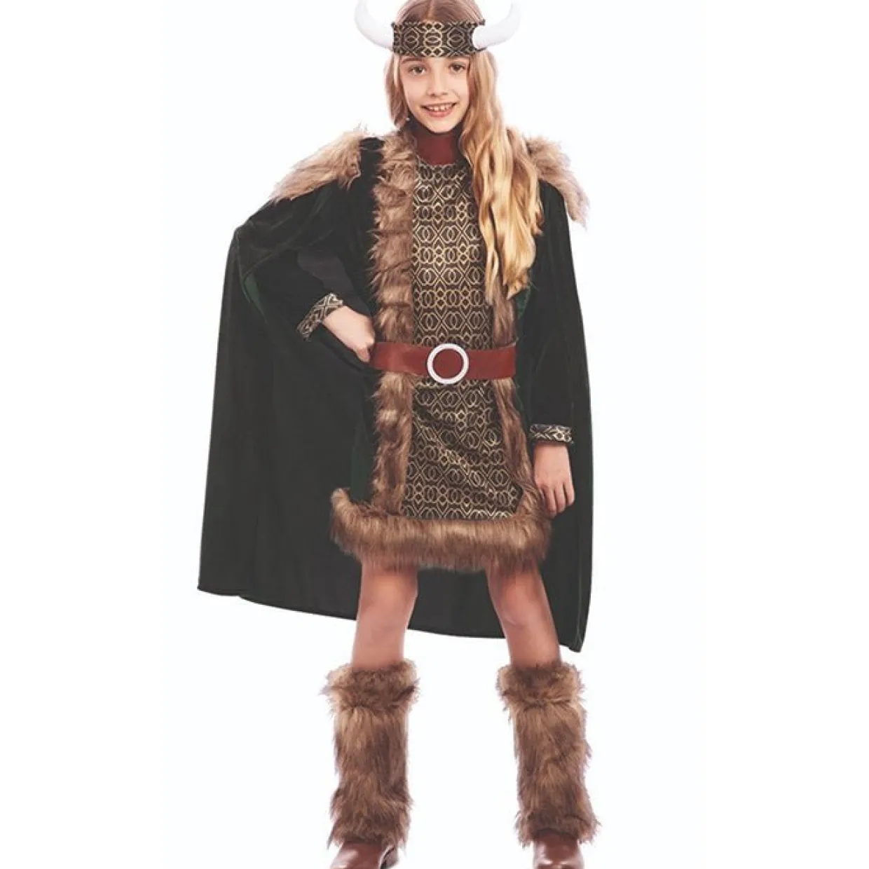 Disfraz de Vikinga Deluxe para niña