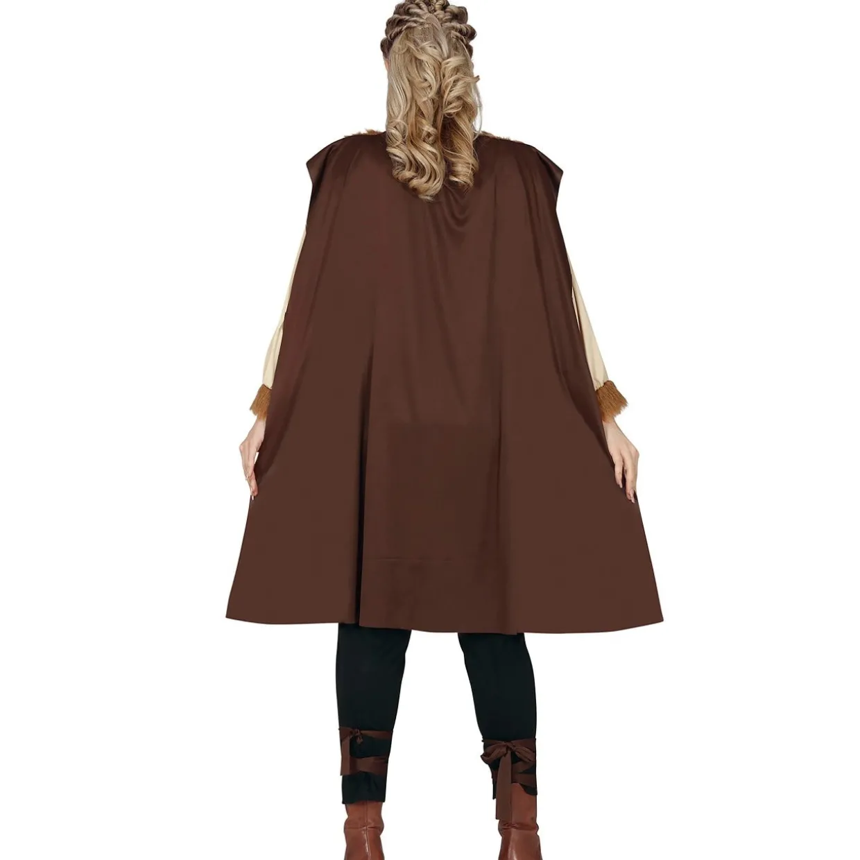 Disfraz de Vikinga Marrón para mujer