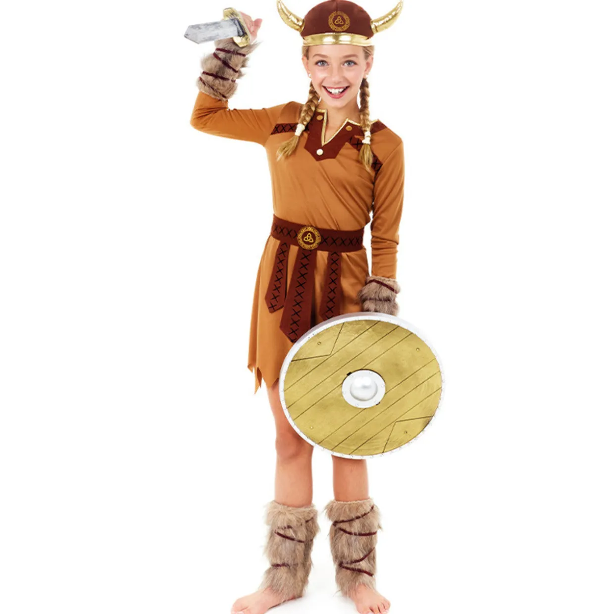 Disfraz de Vikinga Triqueta para niña