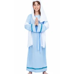 Disfraz de Virgen María Azul para niña