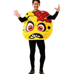 Disfraz de Zombie Emoticono para adulto