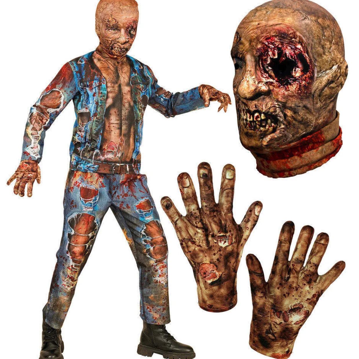 Disfraz de Zombie Sangriento para niño