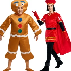 Disfraz en pareja de Lord Farquaad y Galleta