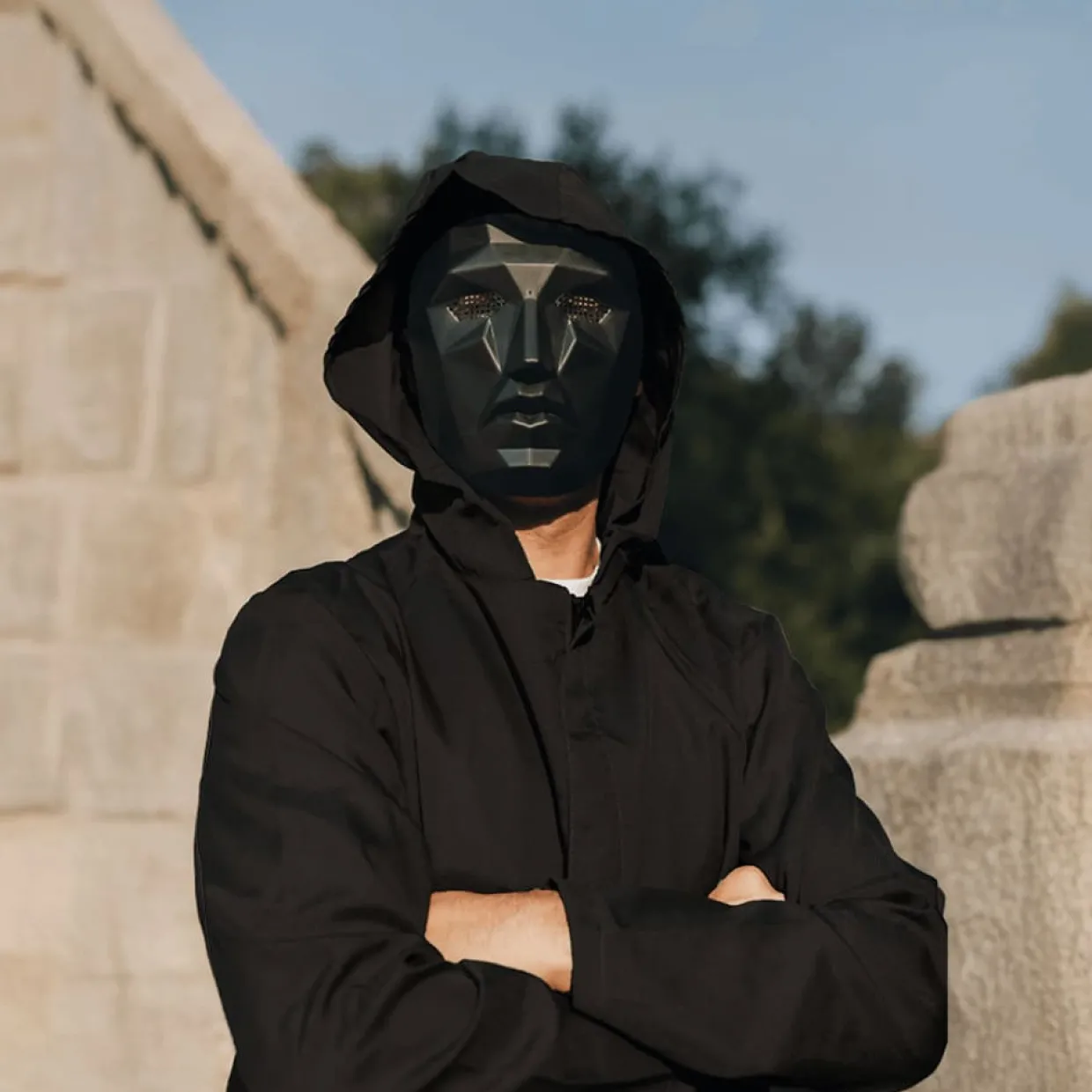 Disfraz Juego del Calamar Líder Gris para adulto