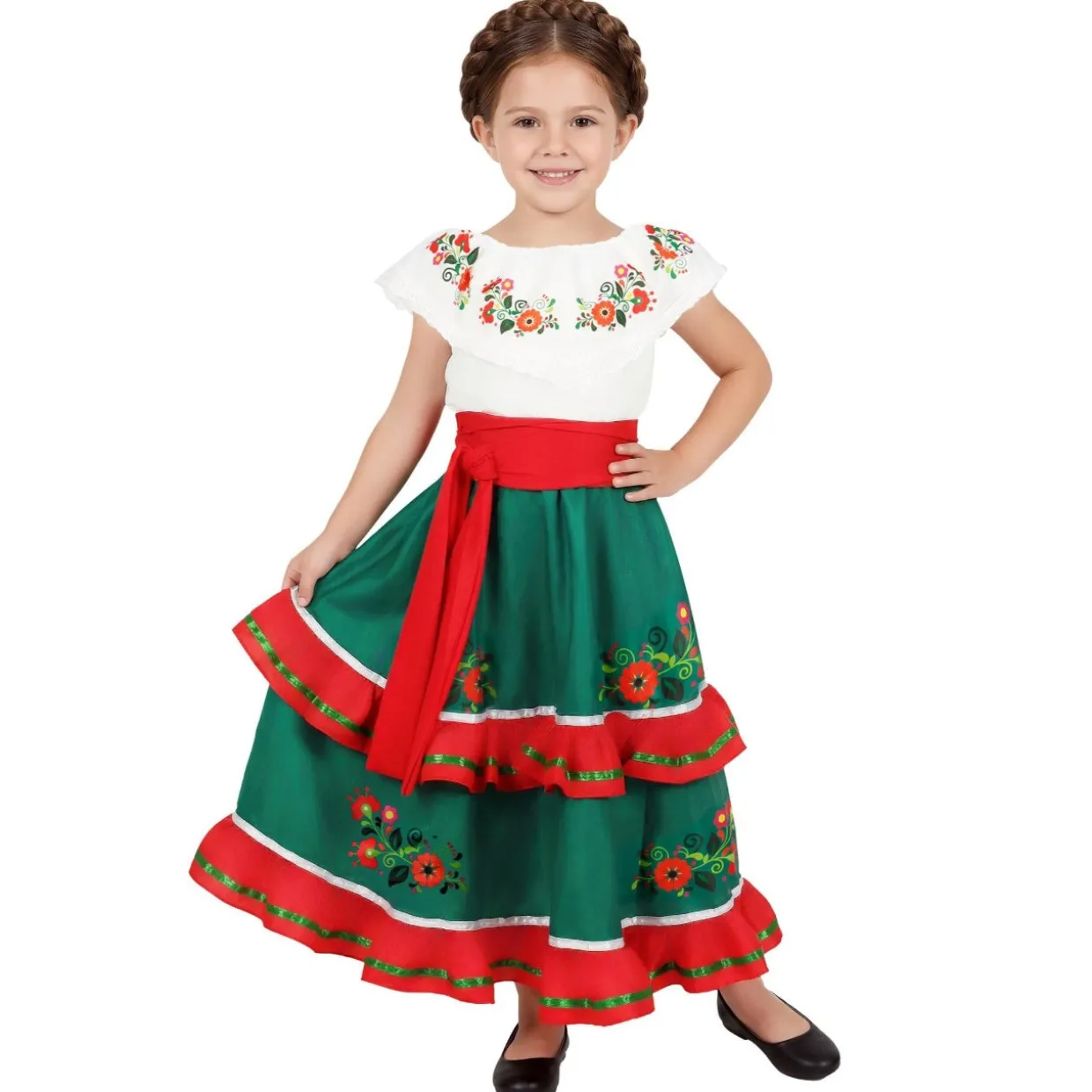 Disfraz Mexicana Nayeli para niña