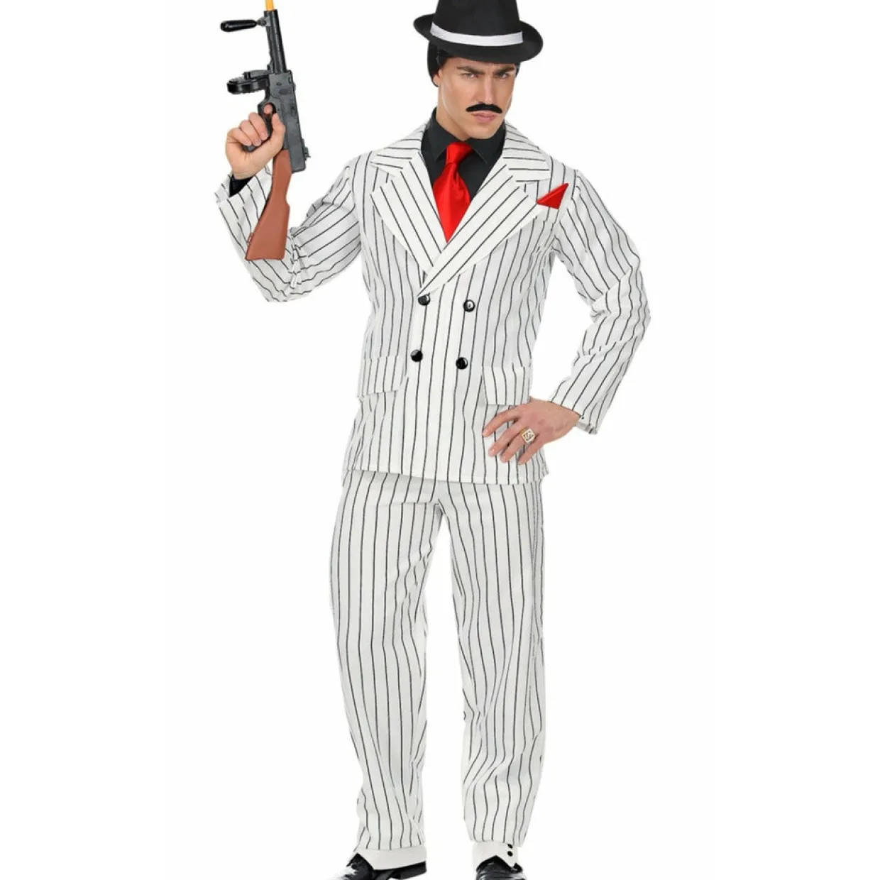 Disfraz XL de Gangster Blanco para hombre