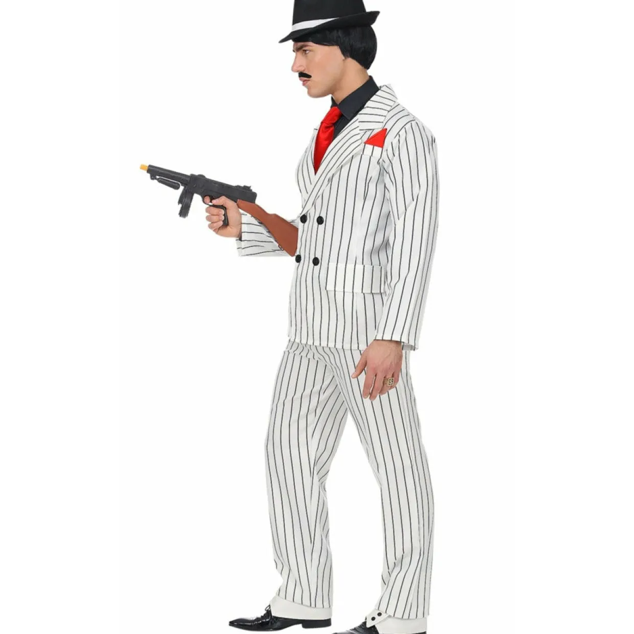 Disfraz XL de Gangster Blanco para hombre